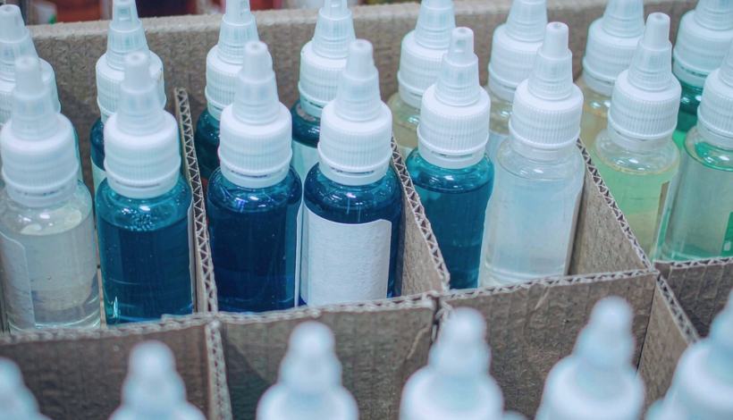 EU TPD Tested E Juice packaging detail